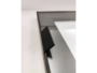 Telaio Alluminio per Anta Vetro mm.4 Profilo 20307 mm.45x20x8 su Misura Senza Vetro Nero Opaco - immagine 2
